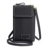 Leather Clutch Wallet With Phone Pocket