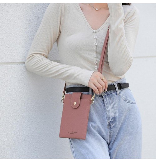 Leather Smartphone Crossbody Bag