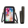 Touch Screen Waterproof Leather Crossbody Phone Bag